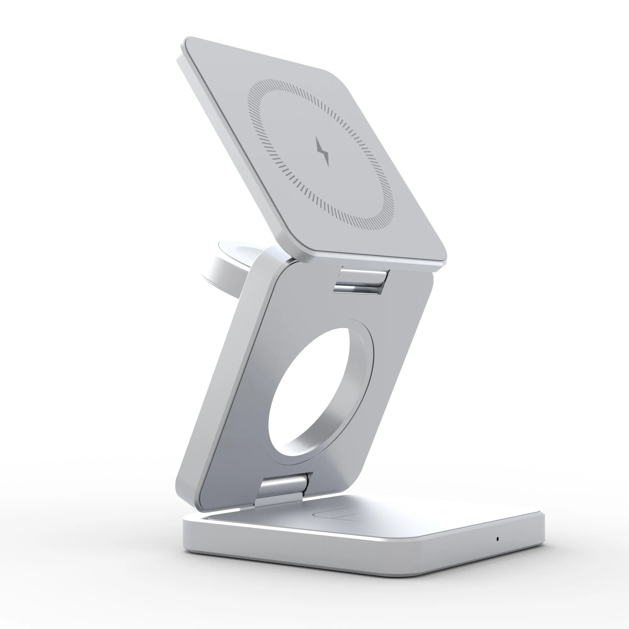 3 in 1 Magnetic Foldable Wireless Charger Stand for Iphone 15 14 13 12 Apple Watch 8 7 Airpods Pro Fast Charging Dock Station