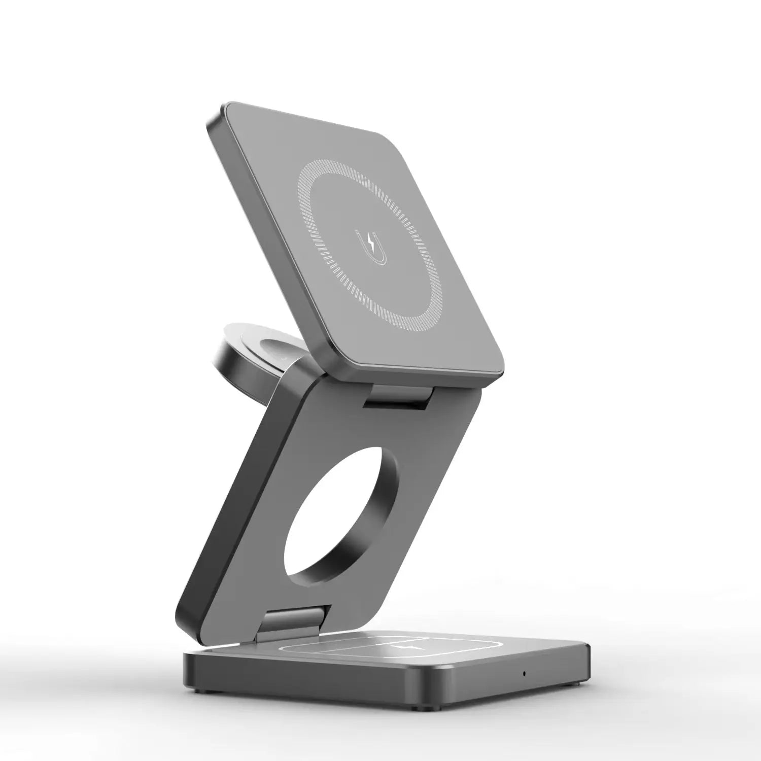 3 in 1 Magnetic Foldable Wireless Charger Stand for Iphone 15 14 13 12 Apple Watch 8 7 Airpods Pro Fast Charging Dock Station