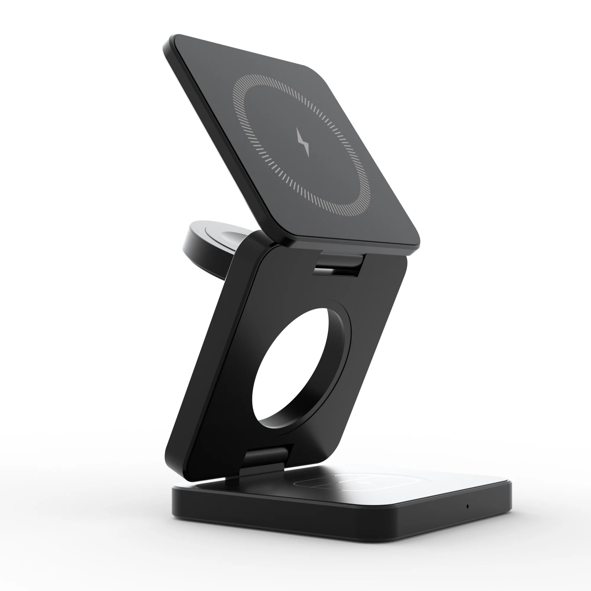 3 in 1 Magnetic Foldable Wireless Charger Stand for Iphone 15 14 13 12 Apple Watch 8 7 Airpods Pro Fast Charging Dock Station